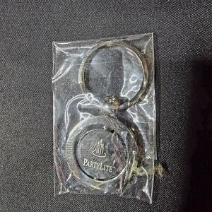 PartyLite Black Reptile Keychain